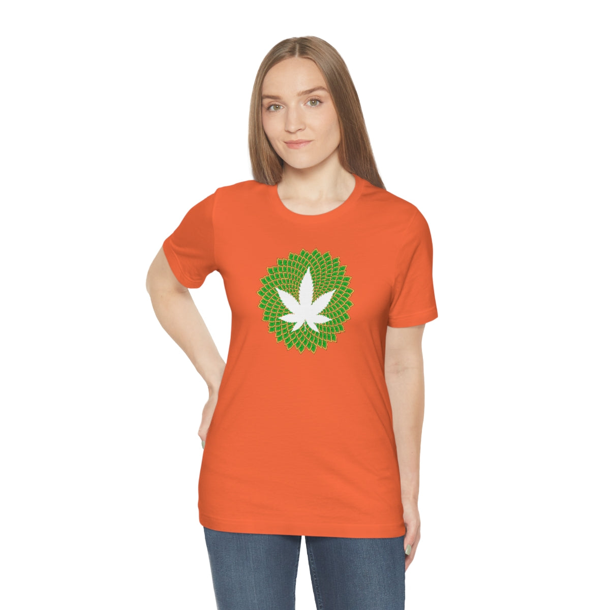 Mandala Leaf Unisex Short Sleeve Tee