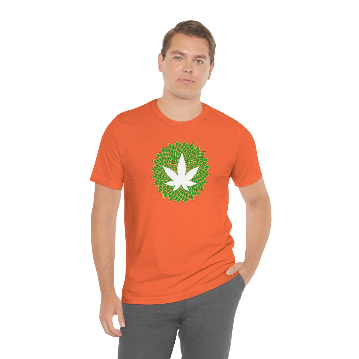 Mandala Leaf Unisex Short Sleeve Tee