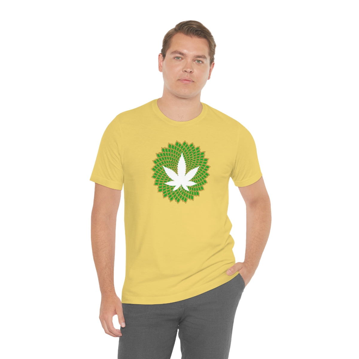 Mandala Leaf Unisex Short Sleeve Tee