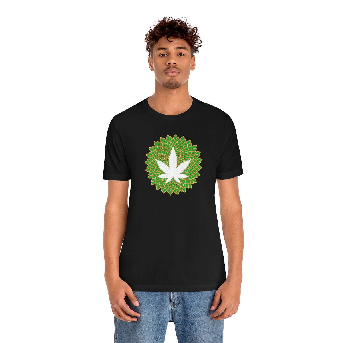 Mandala Leaf Unisex Short Sleeve Tee