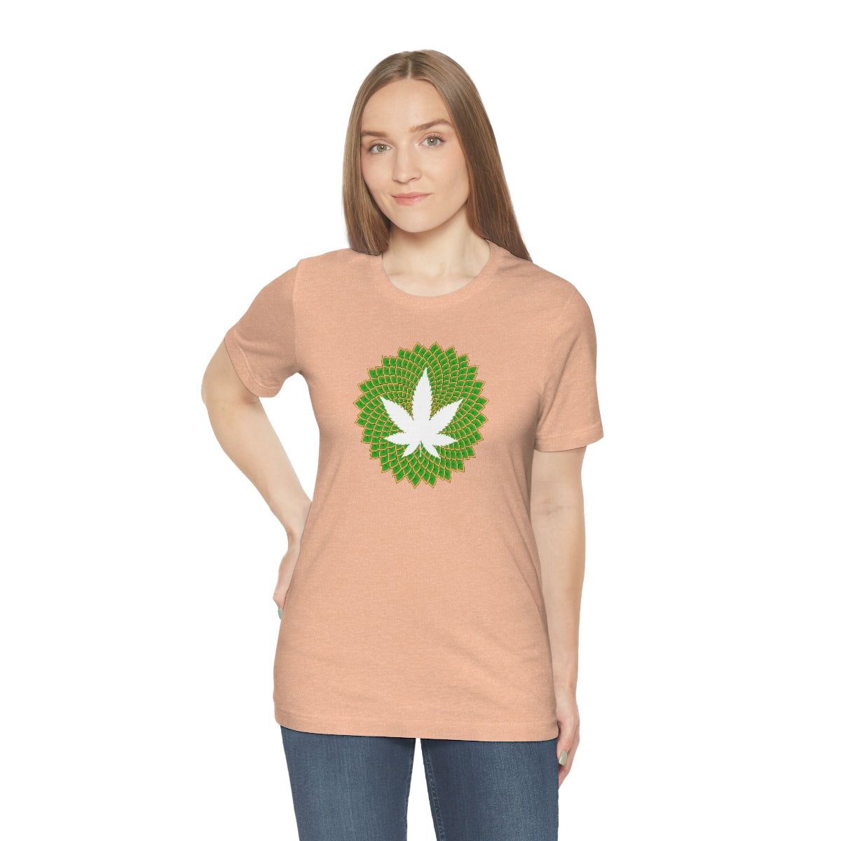 Mandala Leaf Unisex Short Sleeve Tee