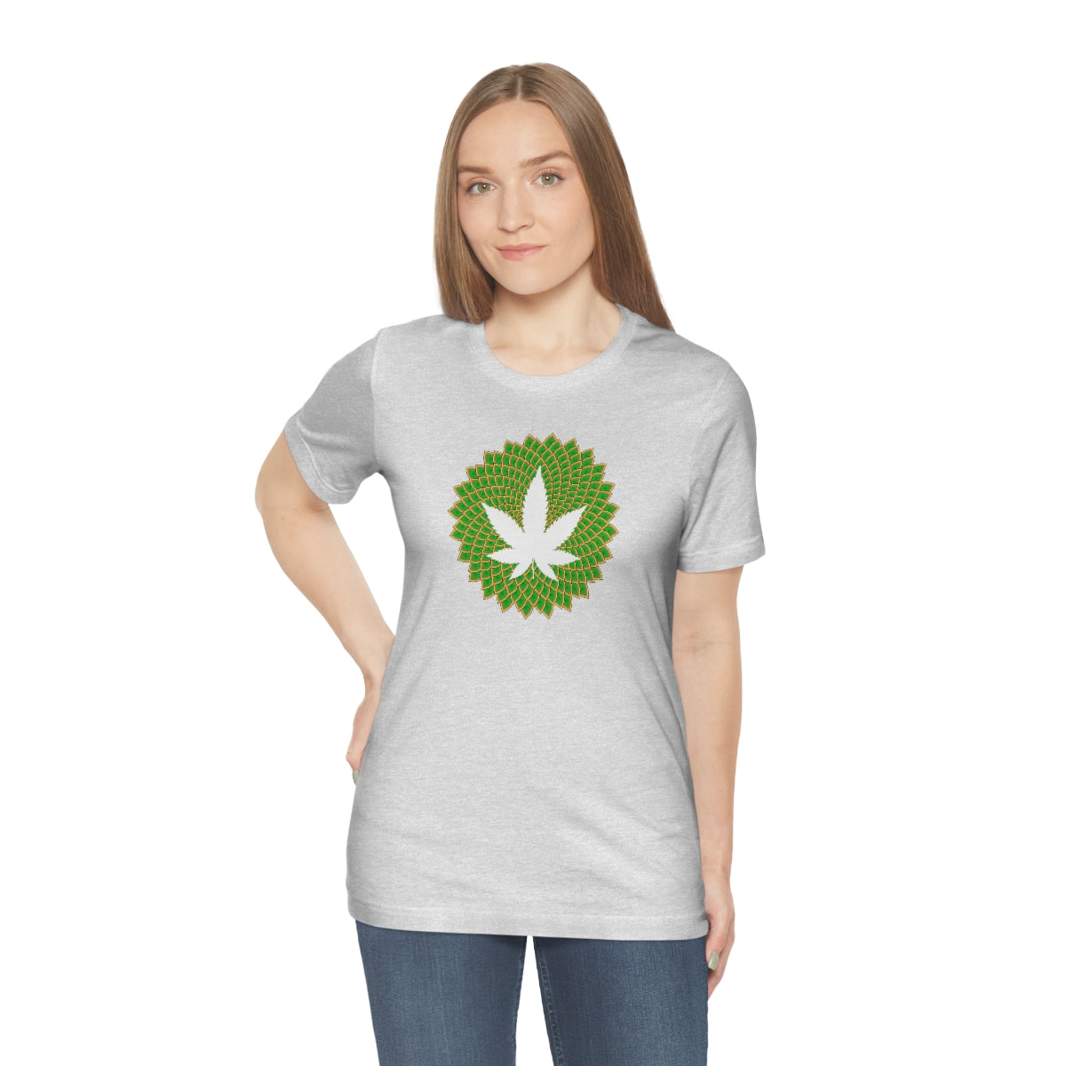 Mandala Leaf Unisex Short Sleeve Tee