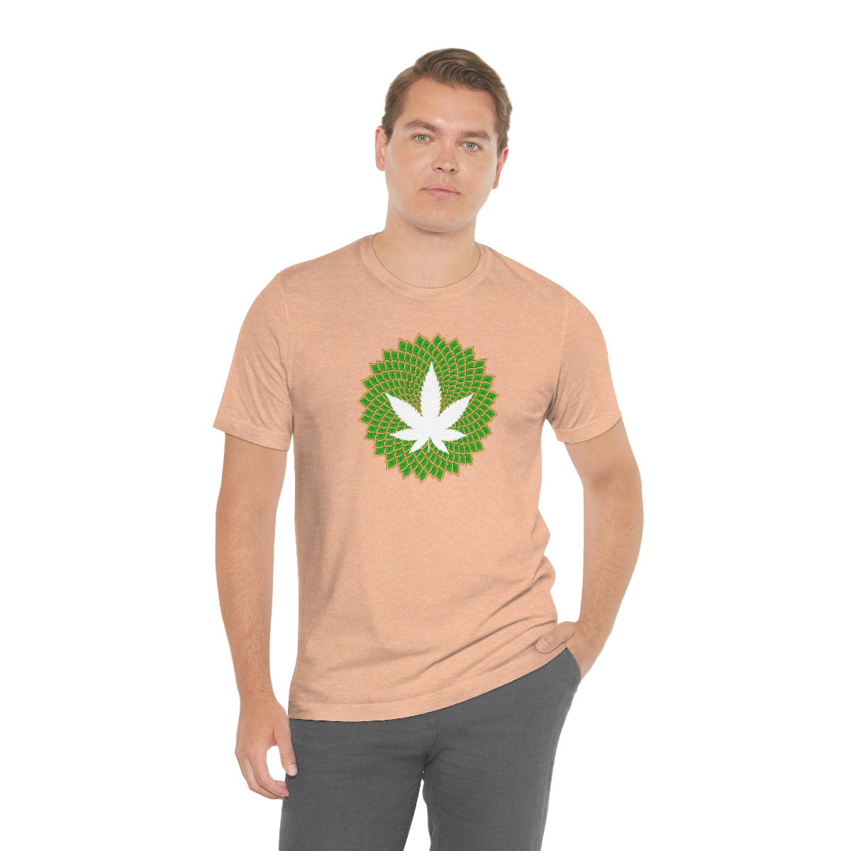 Mandala Leaf Unisex Short Sleeve Tee