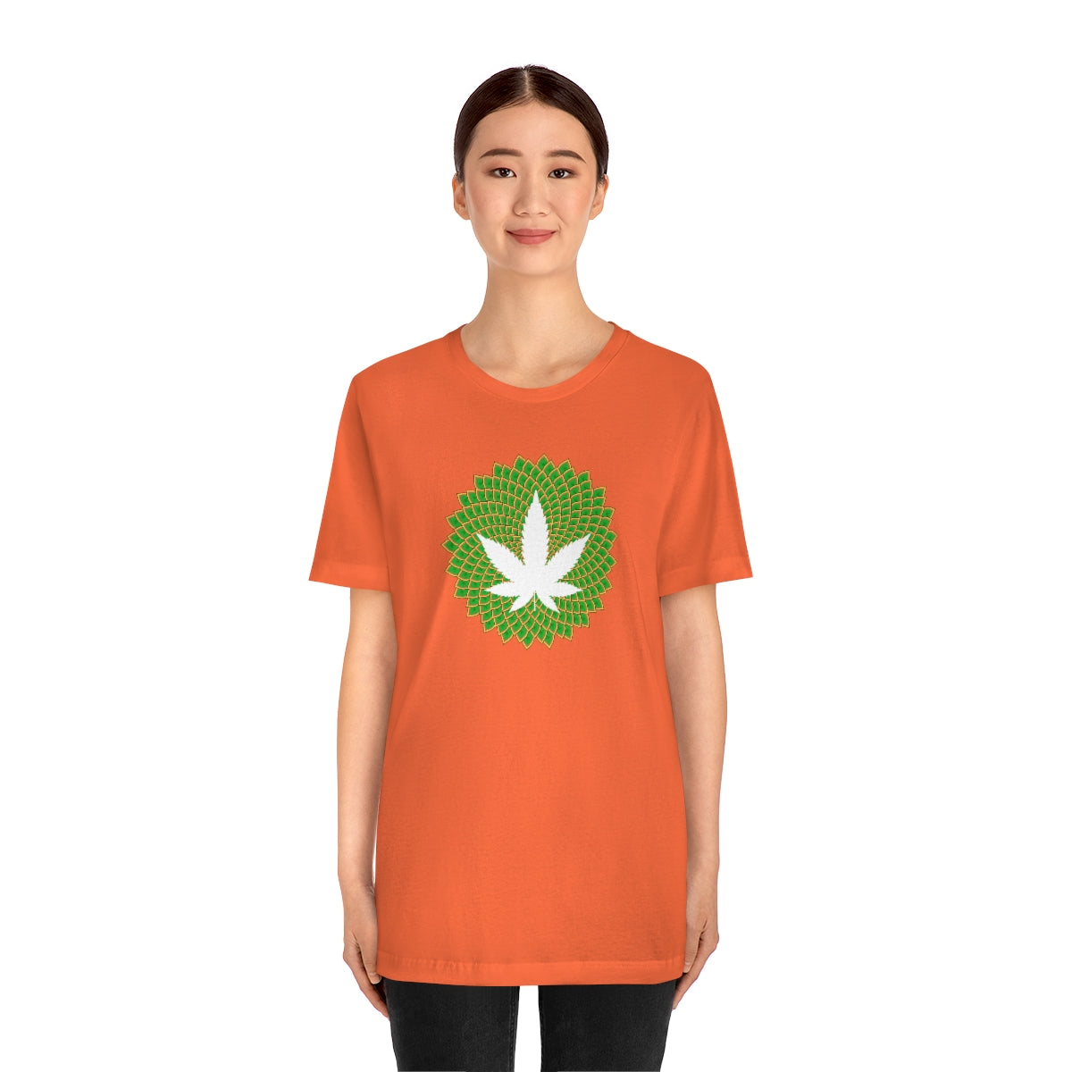 Mandala Leaf Unisex Short Sleeve Tee