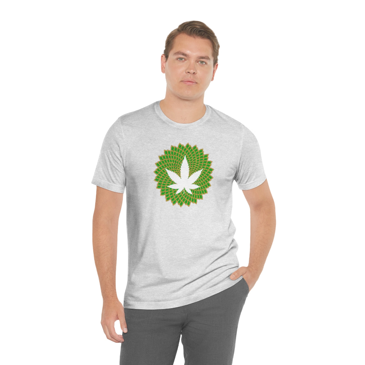 Mandala Leaf Unisex Short Sleeve Tee