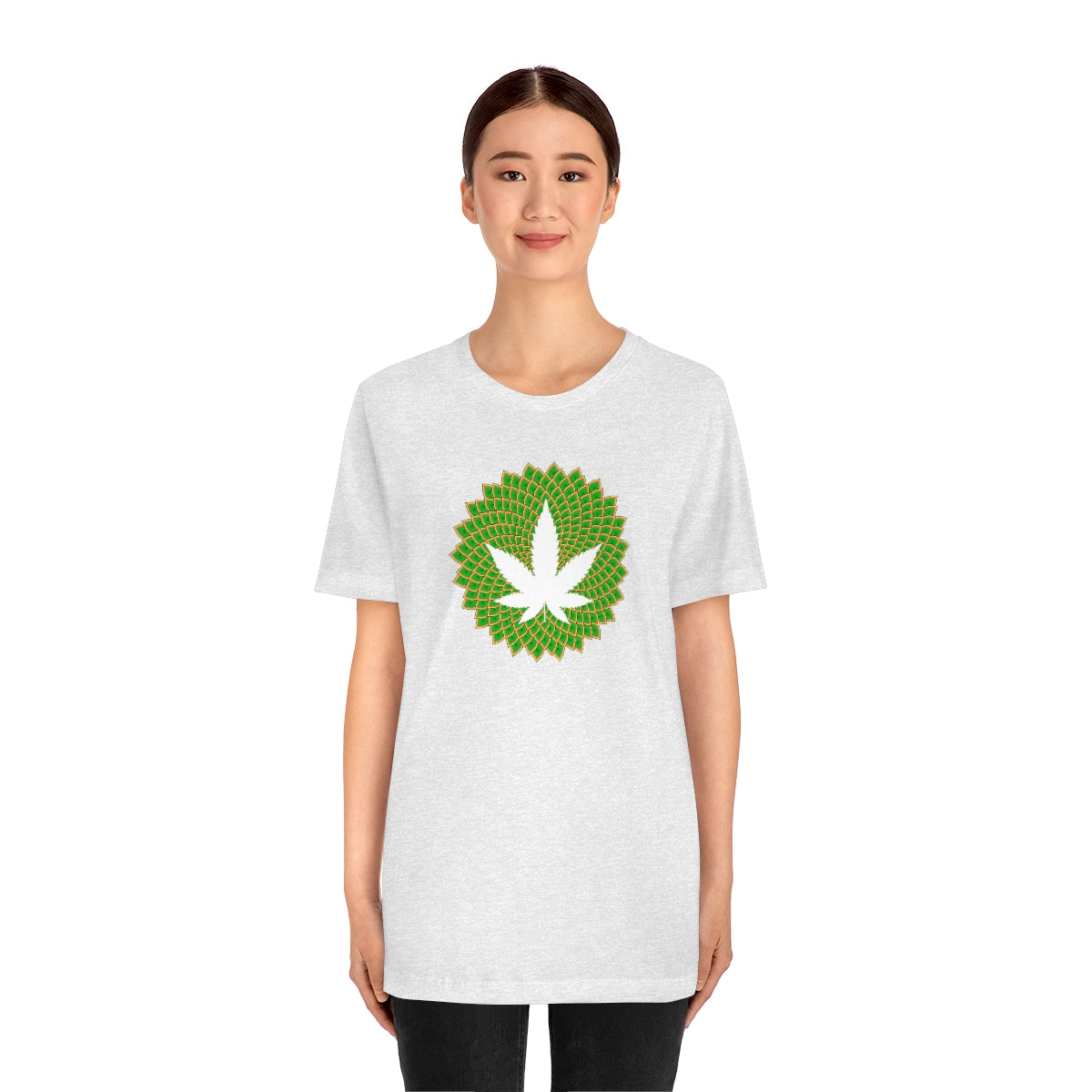 Mandala Leaf Unisex Short Sleeve Tee