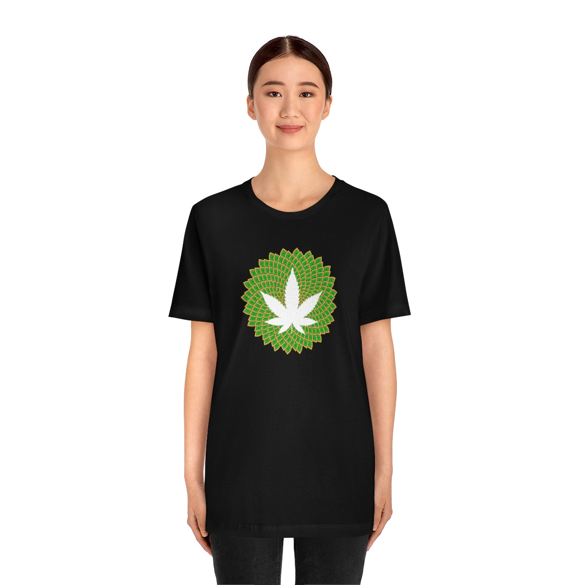 Mandala Leaf Unisex Short Sleeve Tee