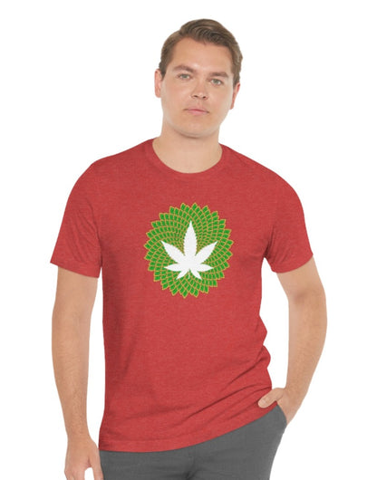 Mandala Leaf Unisex Short Sleeve Tee