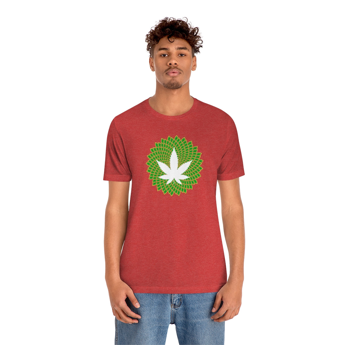 Mandala Leaf Unisex Short Sleeve Tee