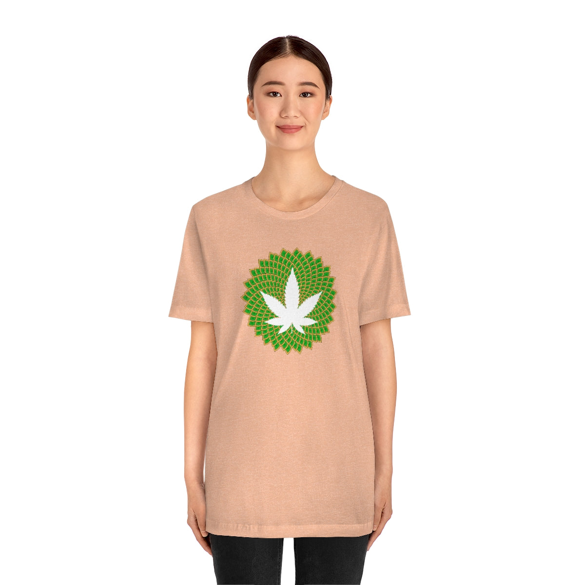 Mandala Leaf Unisex Short Sleeve Tee