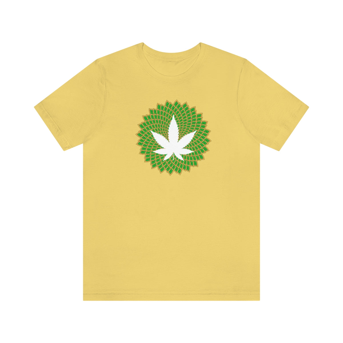 Mandala Leaf Unisex Short Sleeve Tee