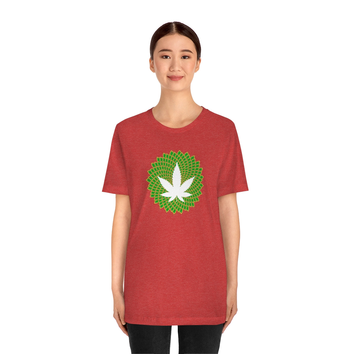 Mandala Leaf Unisex Short Sleeve Tee