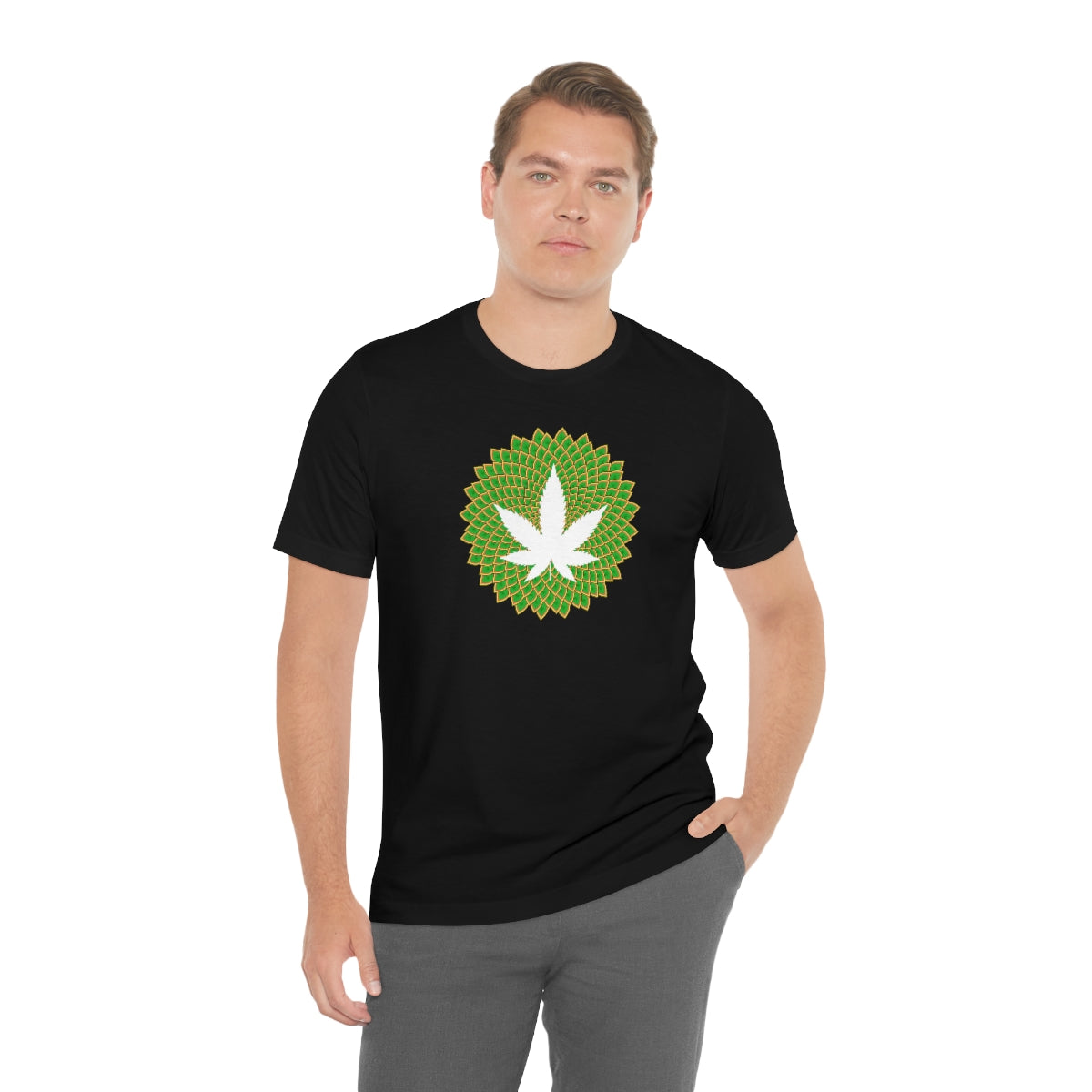 Mandala Leaf Unisex Short Sleeve Tee