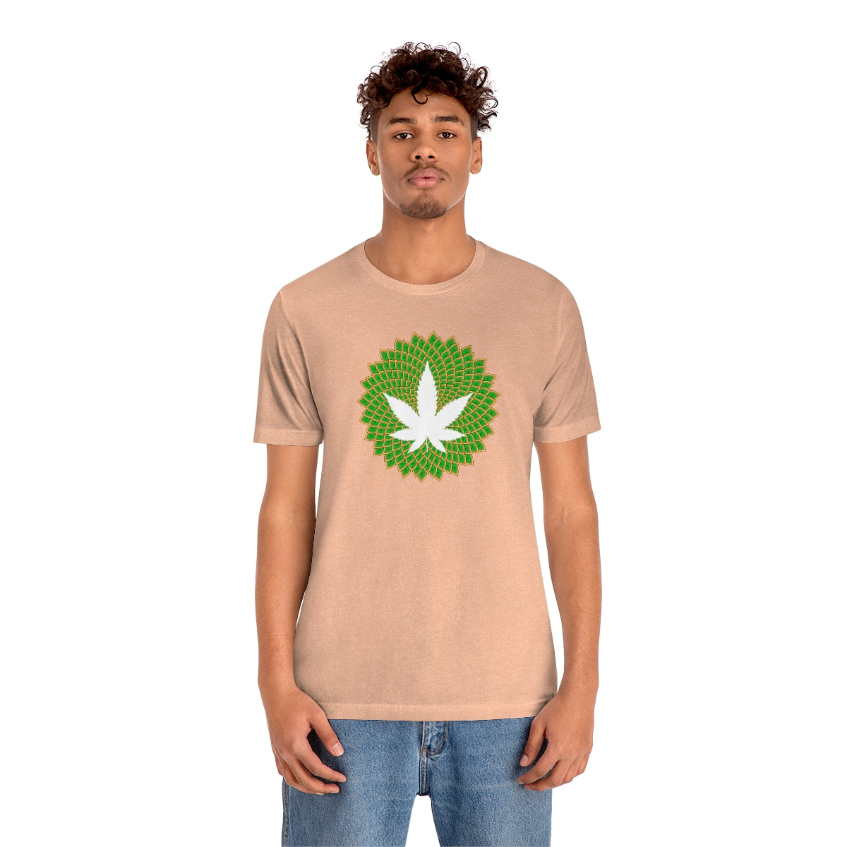 Mandala Leaf Unisex Short Sleeve Tee