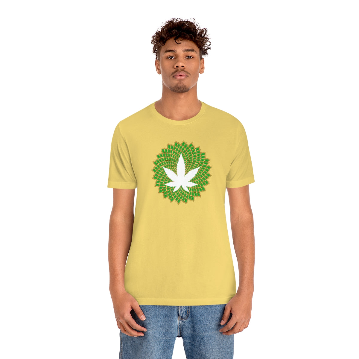 Mandala Leaf Unisex Short Sleeve Tee