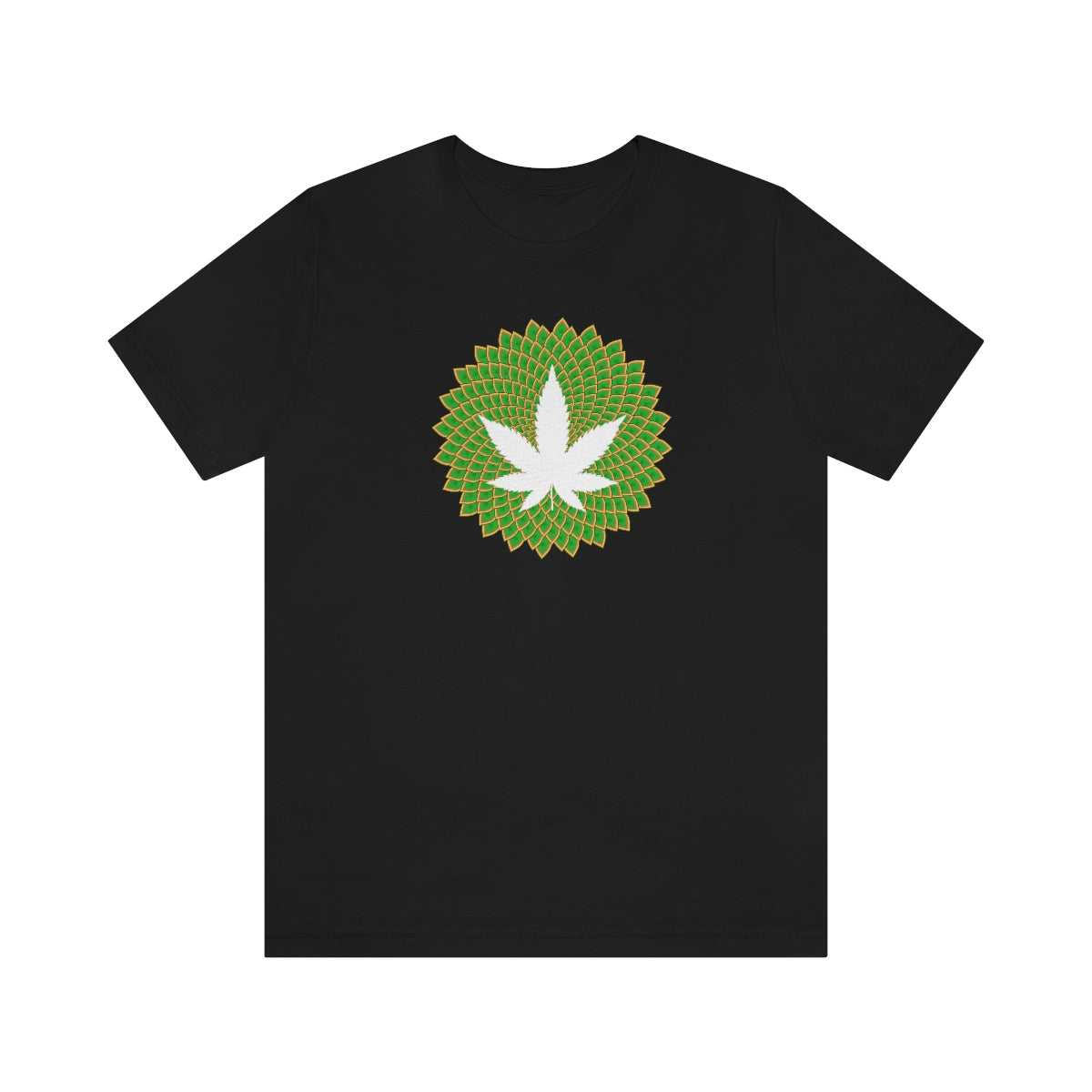 Mandala Leaf Unisex Short Sleeve Tee