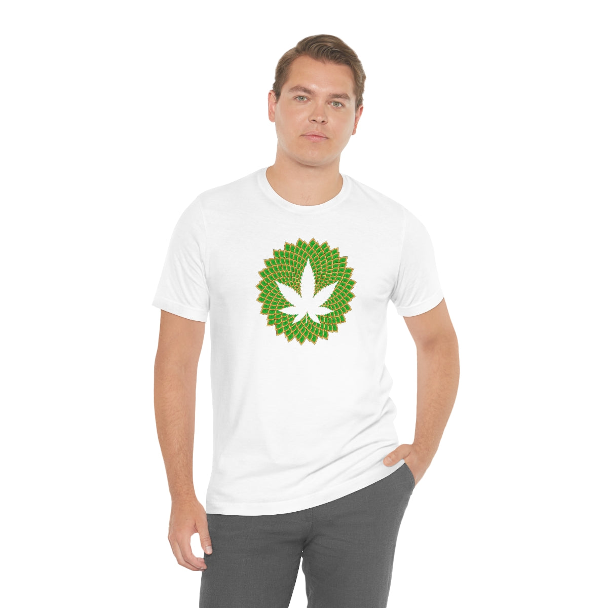 Mandala Leaf Unisex Short Sleeve Tee